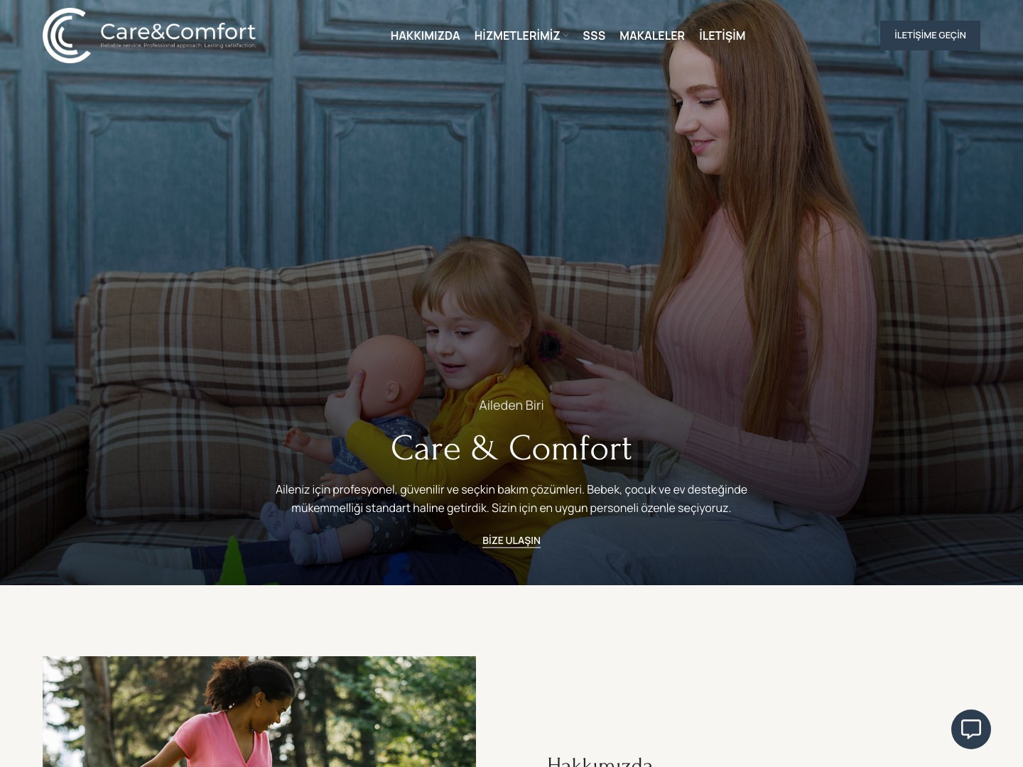 Care & Comfort proje kapak görseli