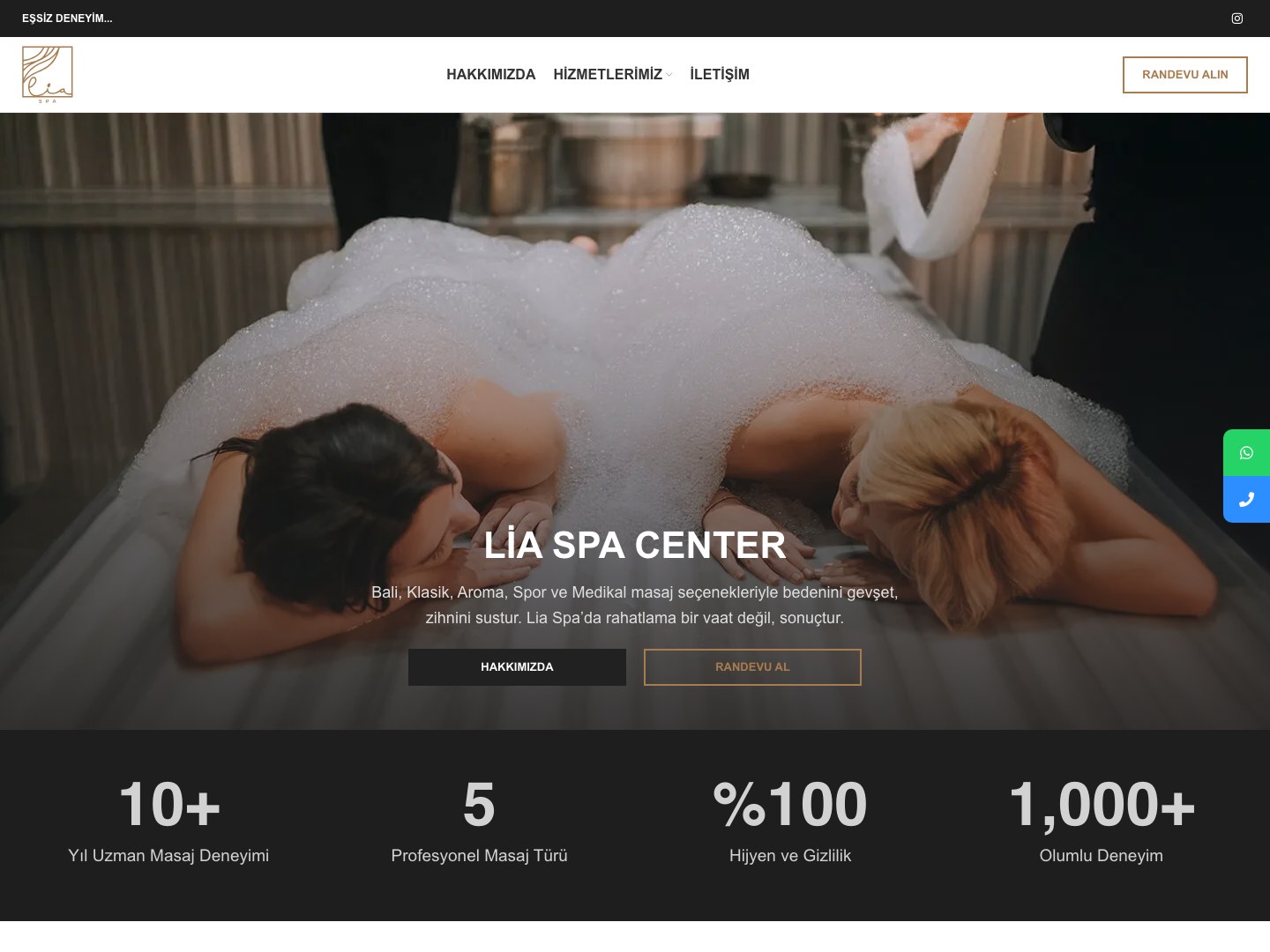 Lia Spa proje kapak görseli