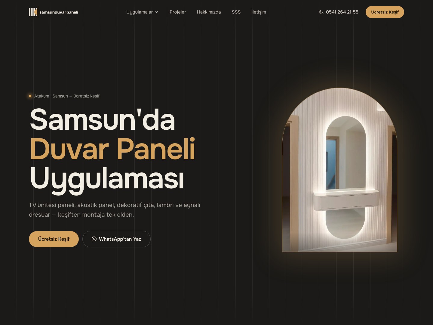 Samsun Duvar Paneli proje kapak görseli
