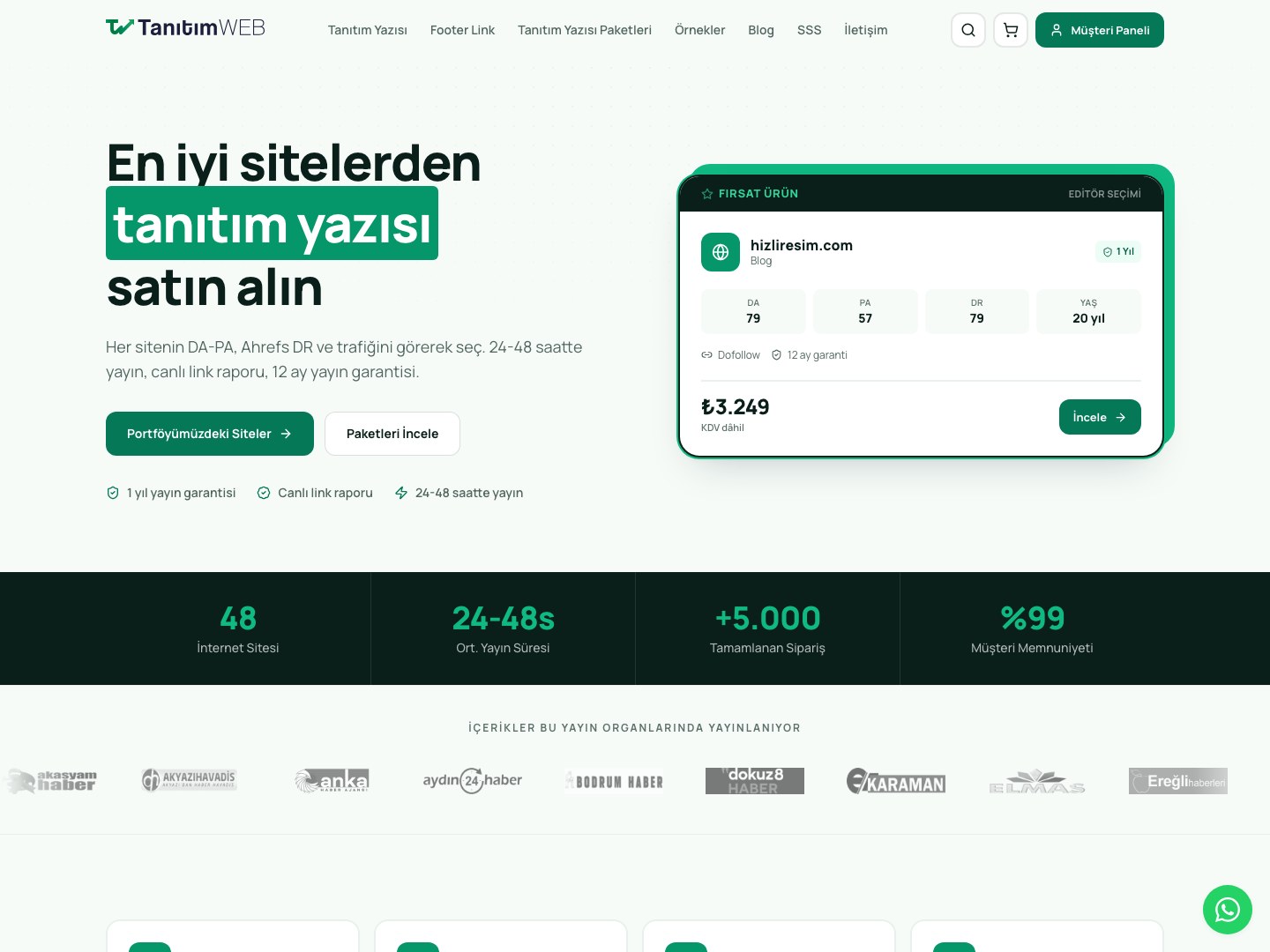 Tanıtım Web proje kapak görseli